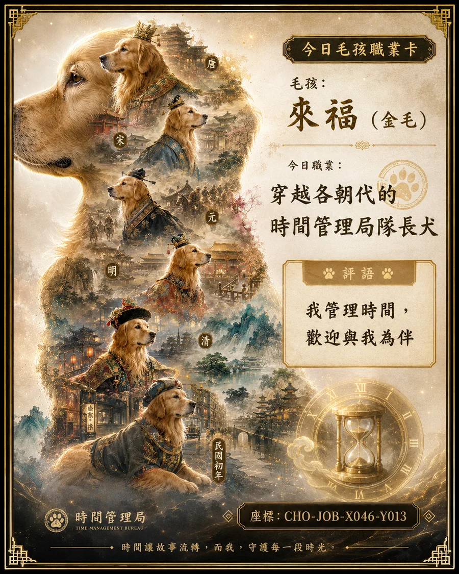 平行時空 AI 風格連載卡