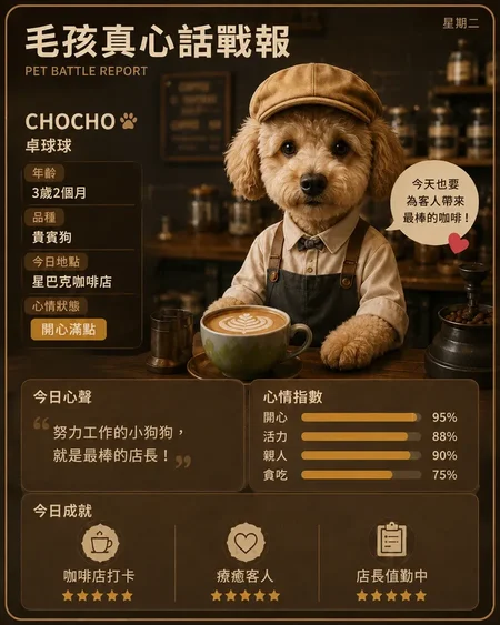 毛孩真心話戰報
