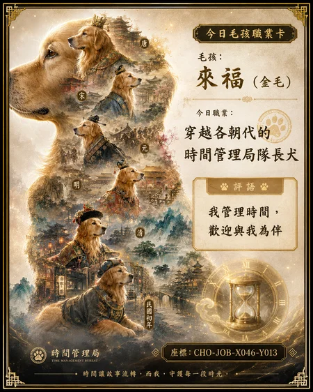 平行時空 AI 風格連載卡