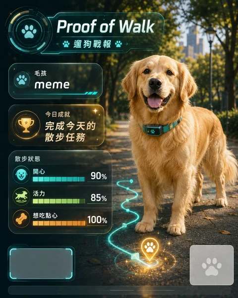 Proof of Walk 遛狗戰報